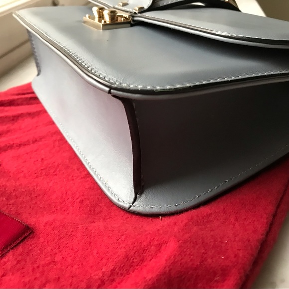 Valentino Rockstud medium bag in light blue color - Picture 4 of 8